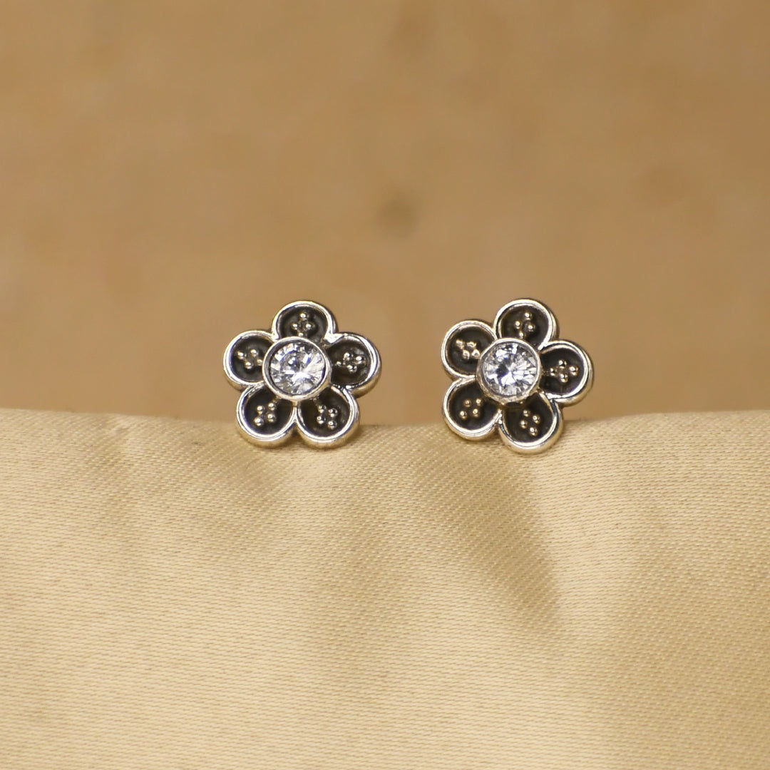 Floral Zircon Studds