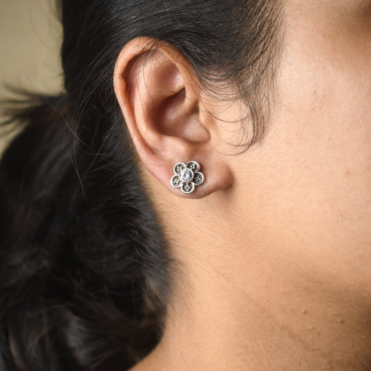Floral Zircon Studds