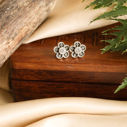 Floral Zircon Studds