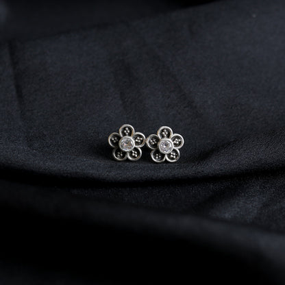Floral Zircon Studds