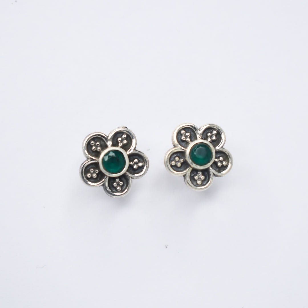 Floral Green Studds