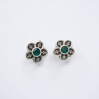 Floral Green Studds